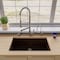 Alfi Brand Chocolate 33" Sgl Bowl Undermount Granite Composite Kitchen Sink AB3322UM-C - alternate 3